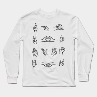 Hand Signals Long Sleeve T-Shirt